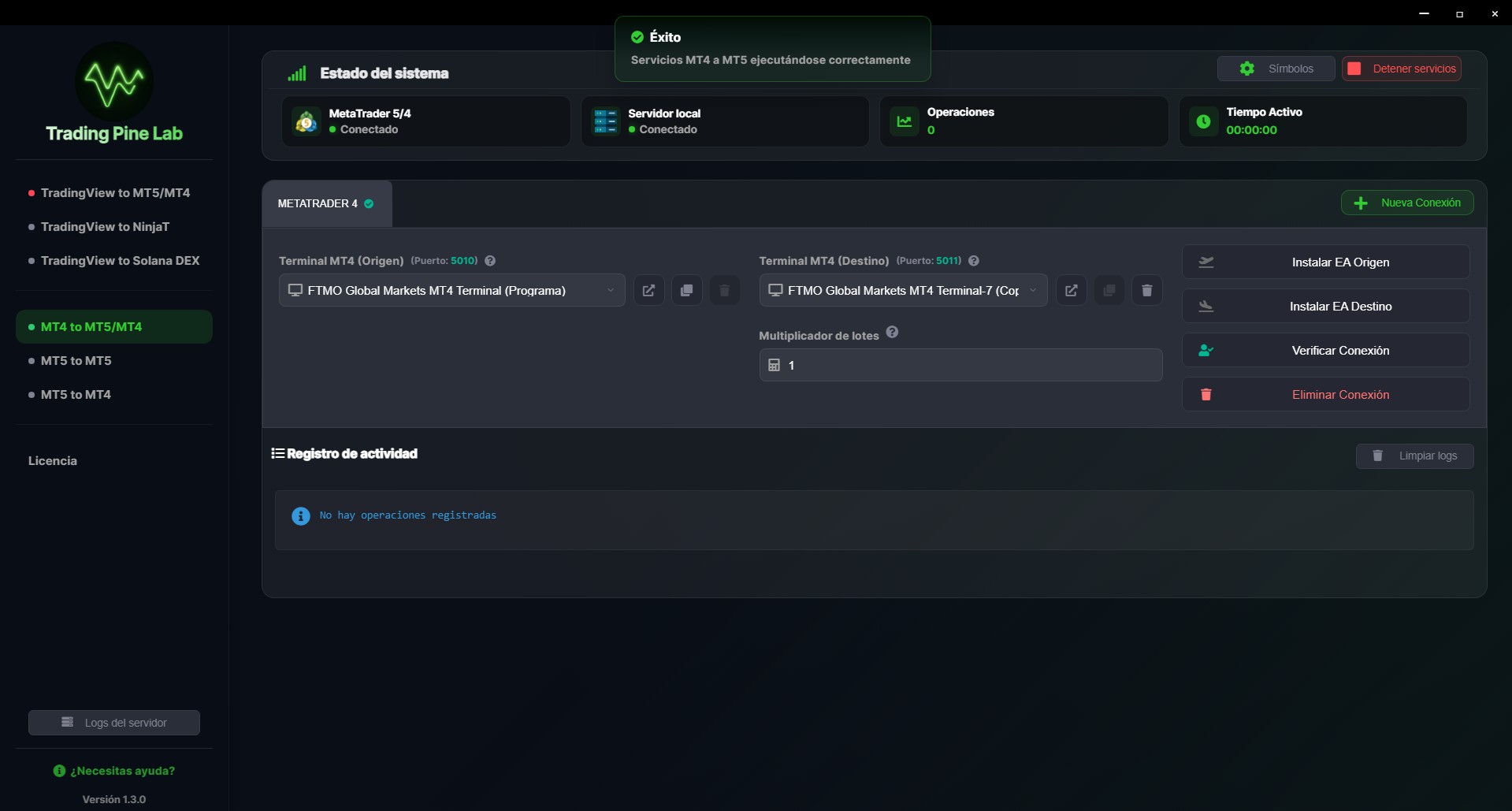 Ustawienia alertów TradingView