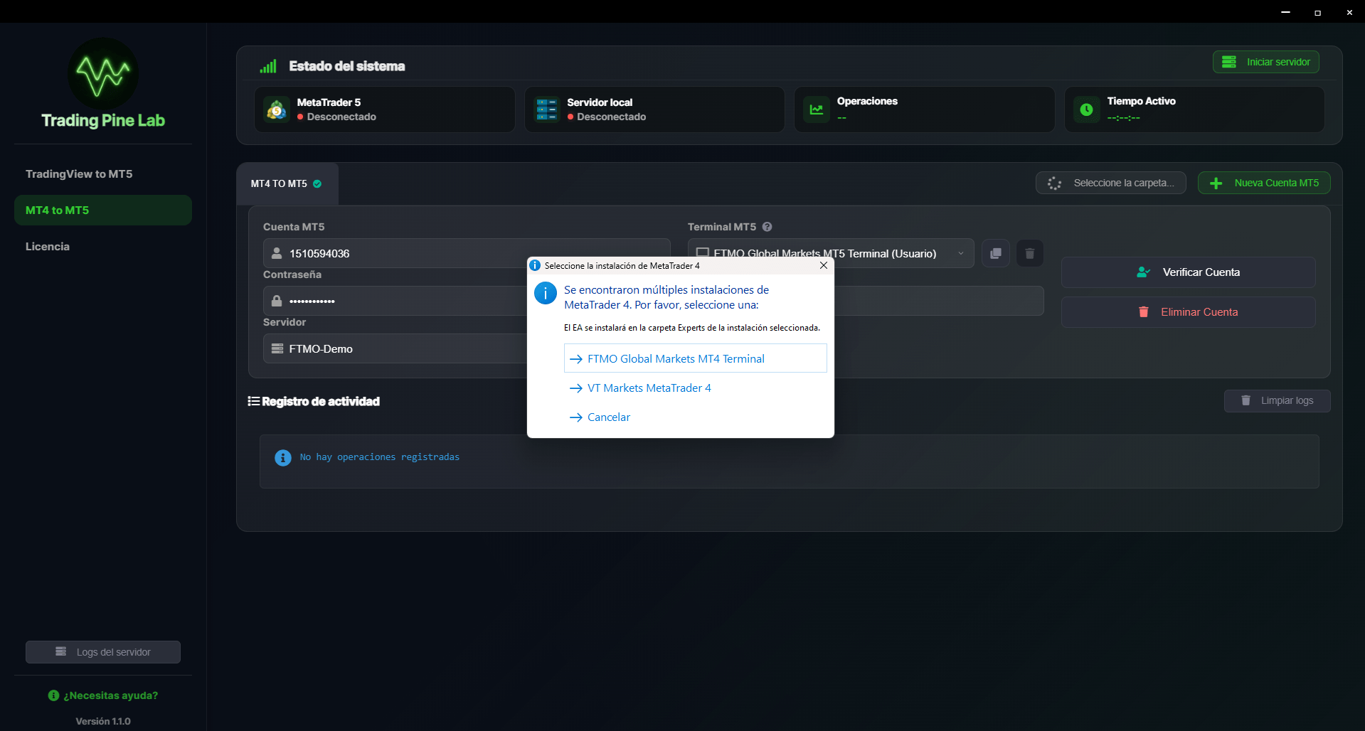 Configuración de alerta TradingView