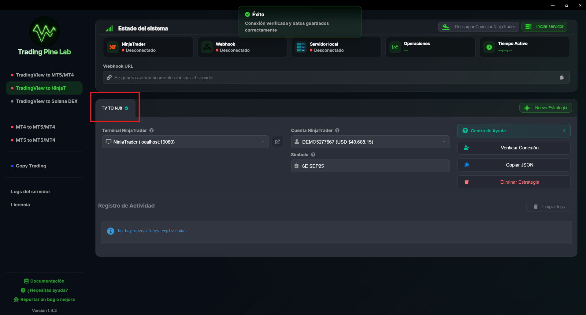 Ustawienia alertów TradingView
